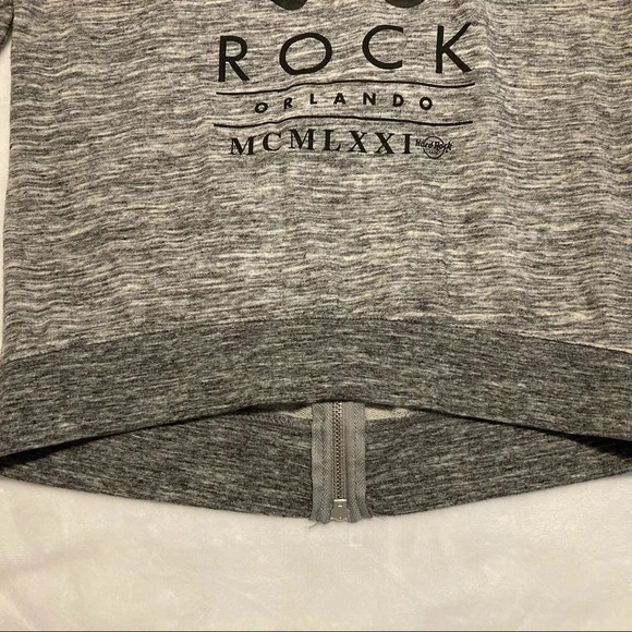 Hard Rock Orlando Back Zip Crew Neck Sweatshirt XS - Picture 3 of 13